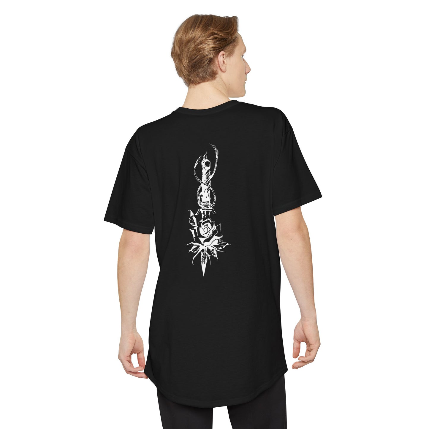 Men's 'Rose & Dagger' Long Tee