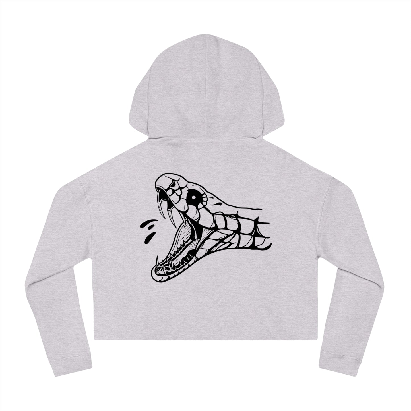 Women's 'Snake Head' Cropped Hoodie