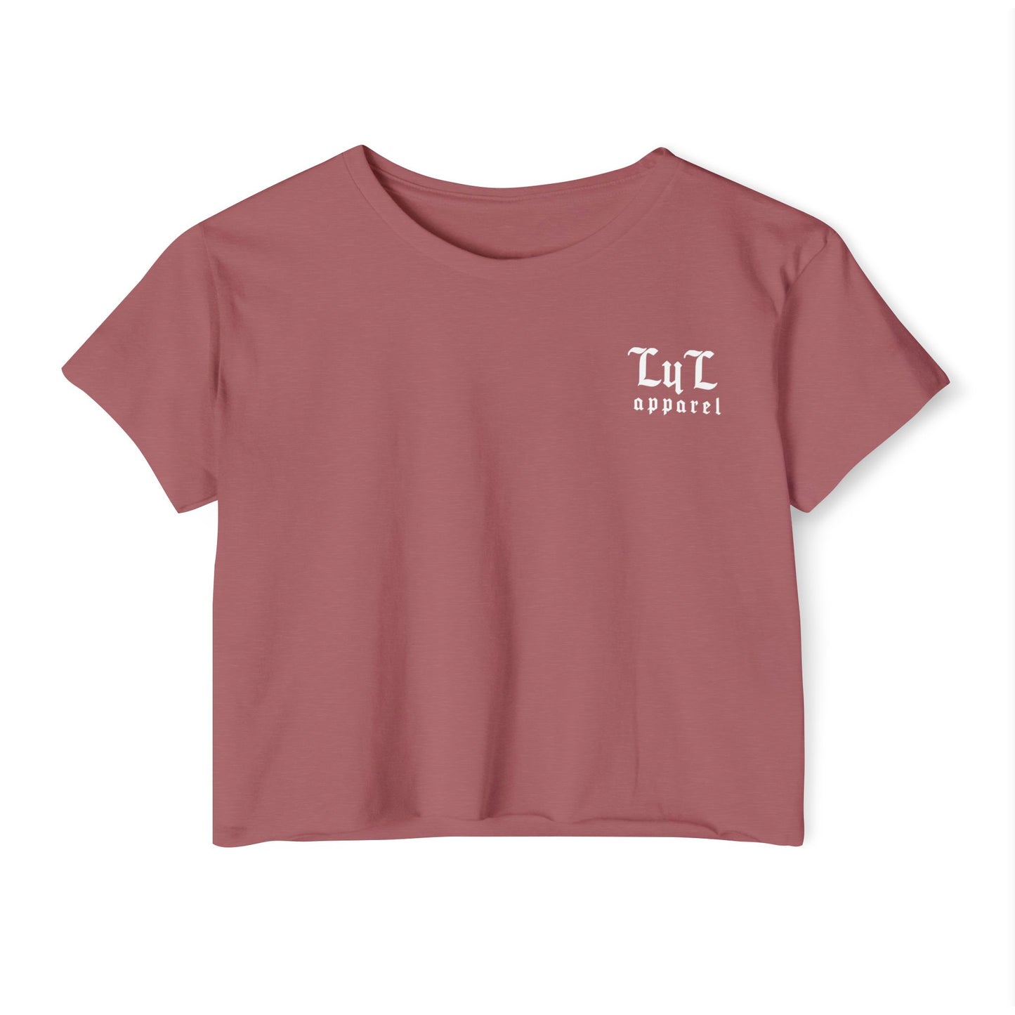 Women's 'Rose & Dagger' Crop Top