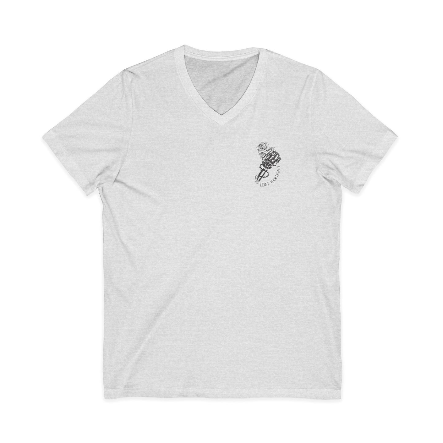 Men's 'Skull Hand' V-Neck T-Shirt