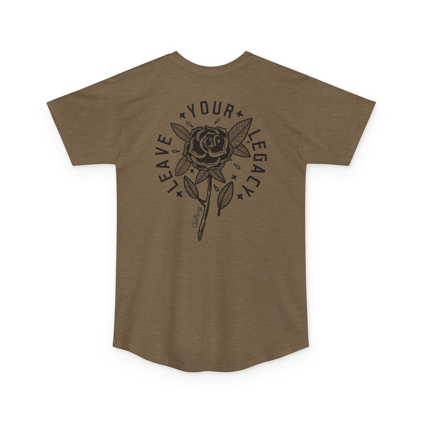 Men's 'Rose Stem' Super Long Body Tee