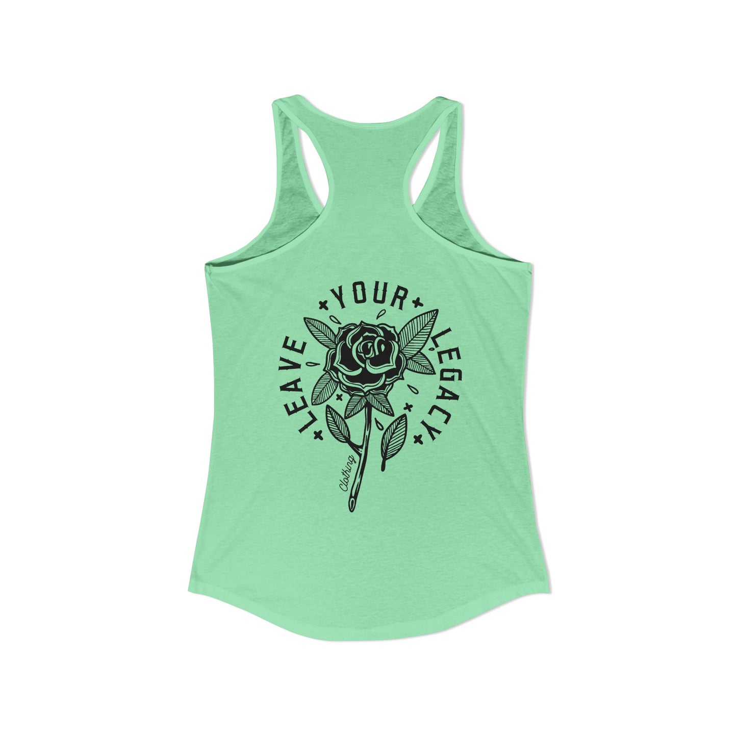 Women's 'Rose Stem' Racerback Tank