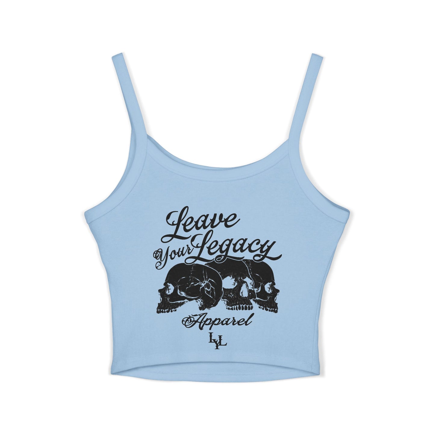 Women's 'Distorted Skull' Spaghetti Strap Tank