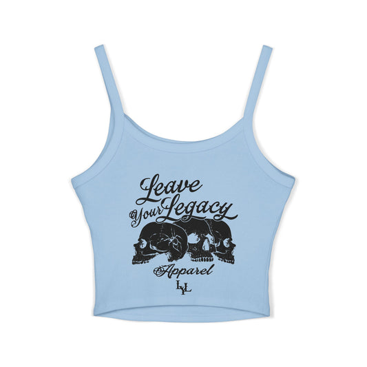 Women's 'Distorted Skull' Spaghetti Strap Tank