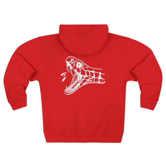 Unisex 'Snake Head' Zip Hoodie