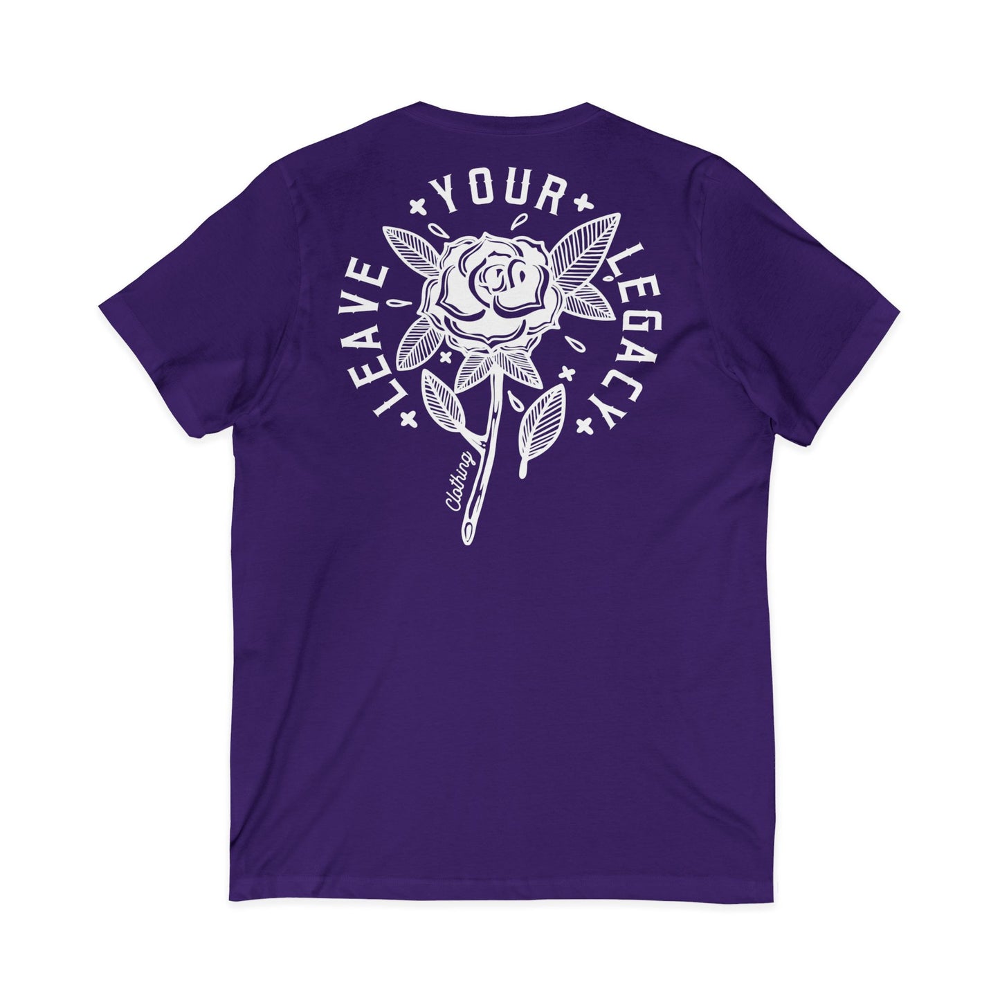 Men's 'Rose Stem' V-Neck T-Shirt