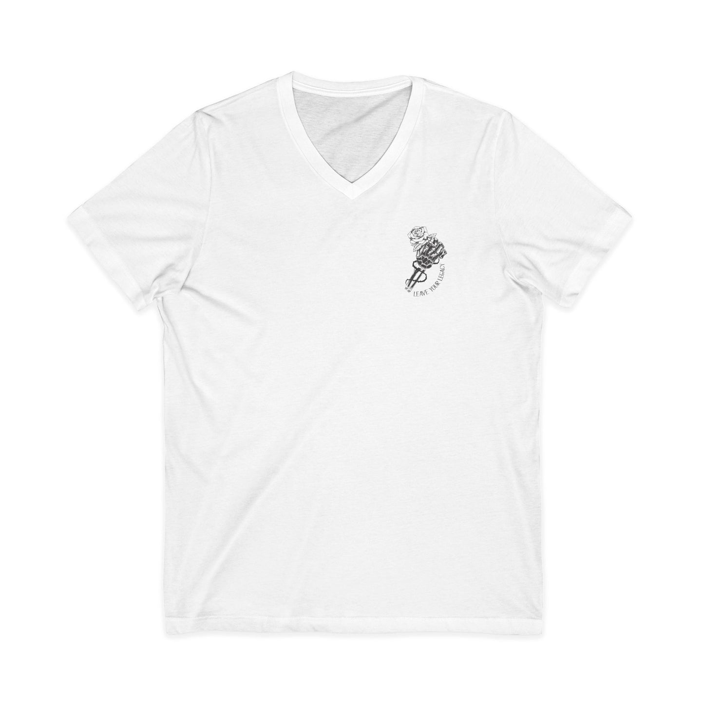 Men's 'Skull Hand' V-Neck T-Shirt