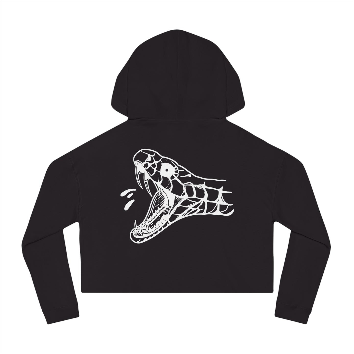 Women's 'Snake Head' Cropped Hoodie