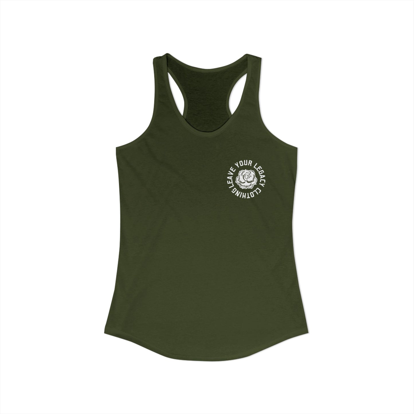 Women's 'Rose Stem' Racerback Tank