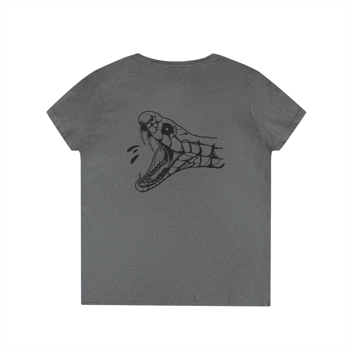 Women's 'Snake Head' V-Neck T-Shirt
