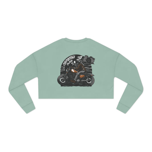 Women's 'Comfortably Dumb' Cropped Sweatshirt