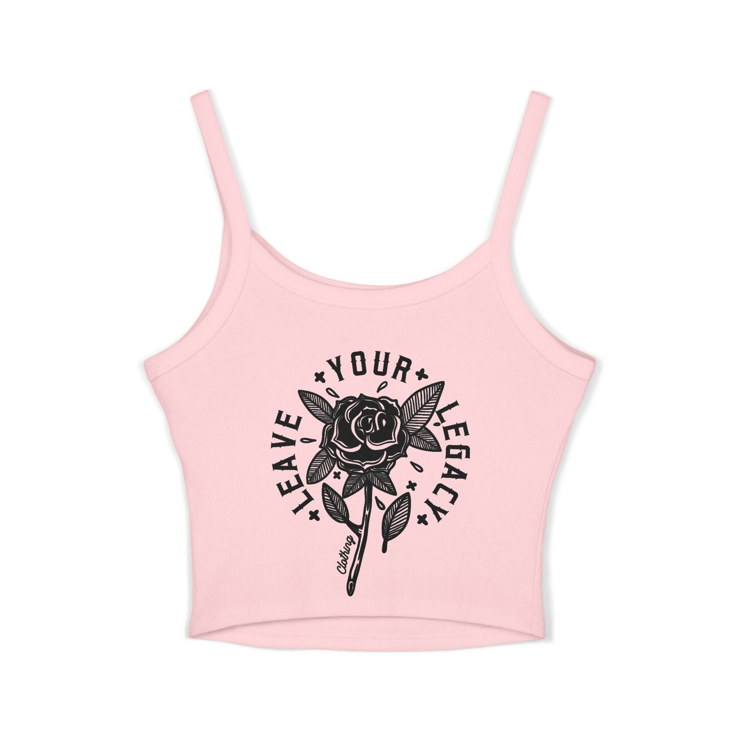Women's 'Rose Stem' Spaghetti Strap Tank