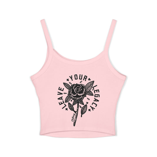 Women's 'Rose Stem' Spaghetti Strap Tank