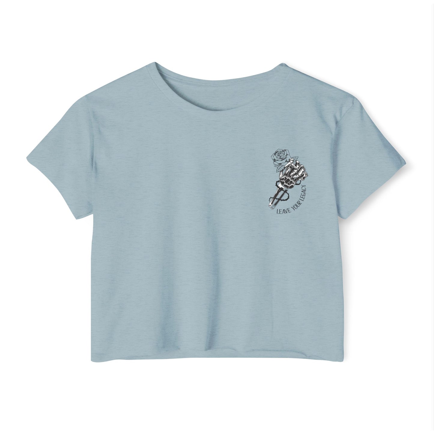 Women's 'Skull Hand' Crop Top