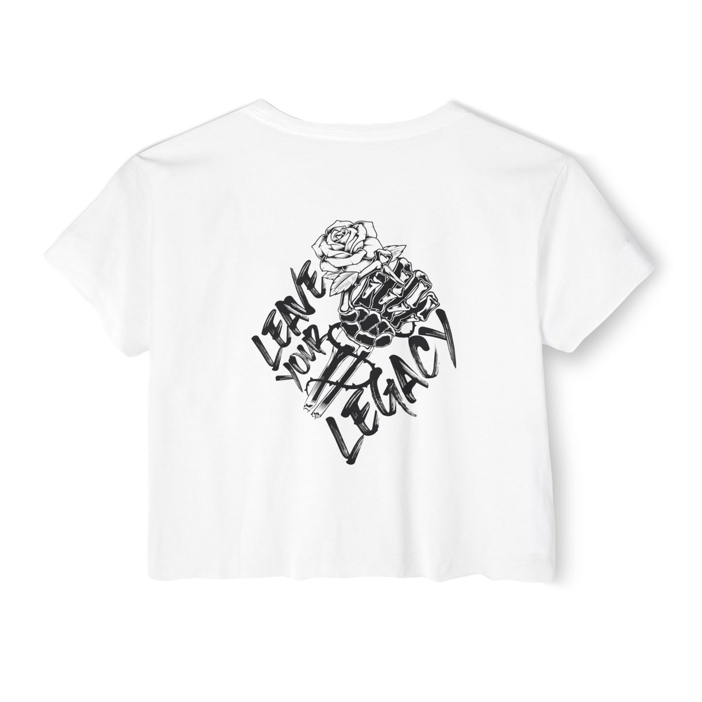 Women's 'Skull Hand' Crop Top