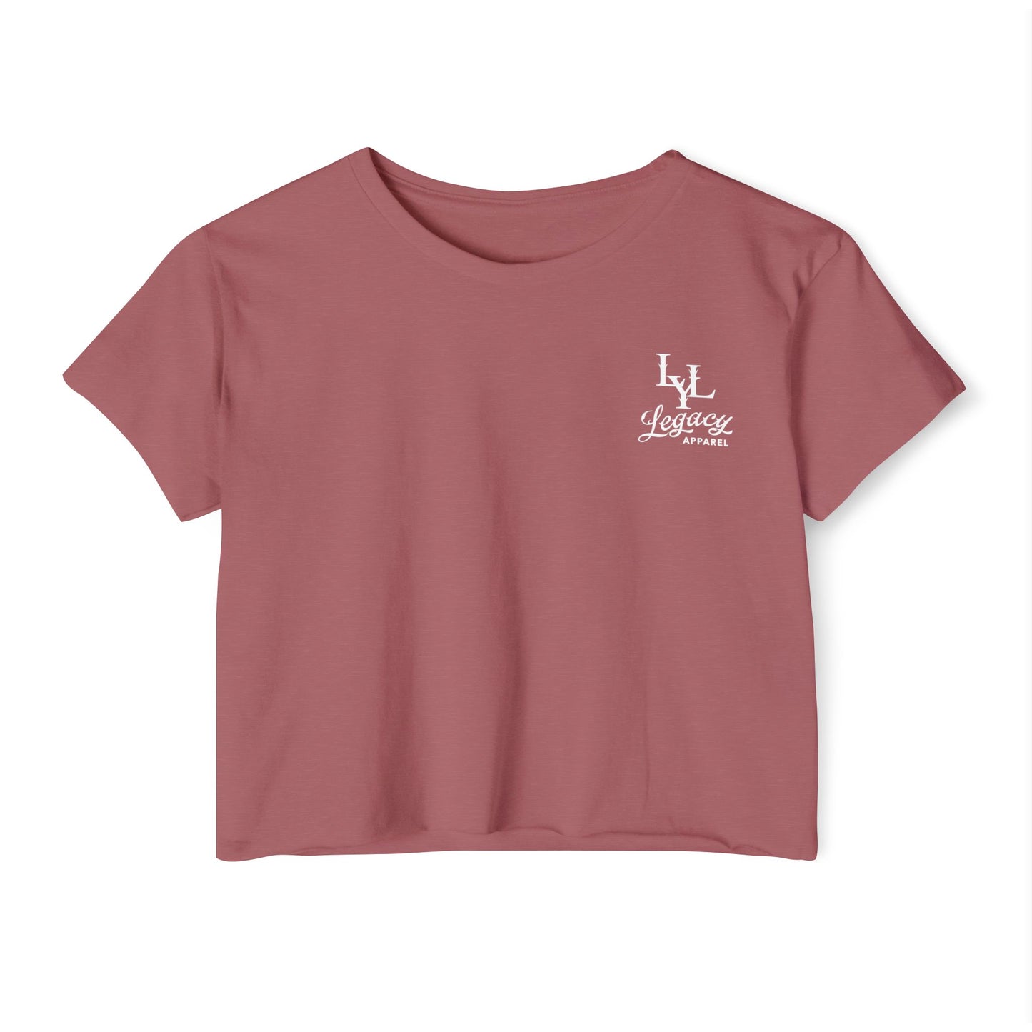 Women's 'Distorted Skull' Crop Top