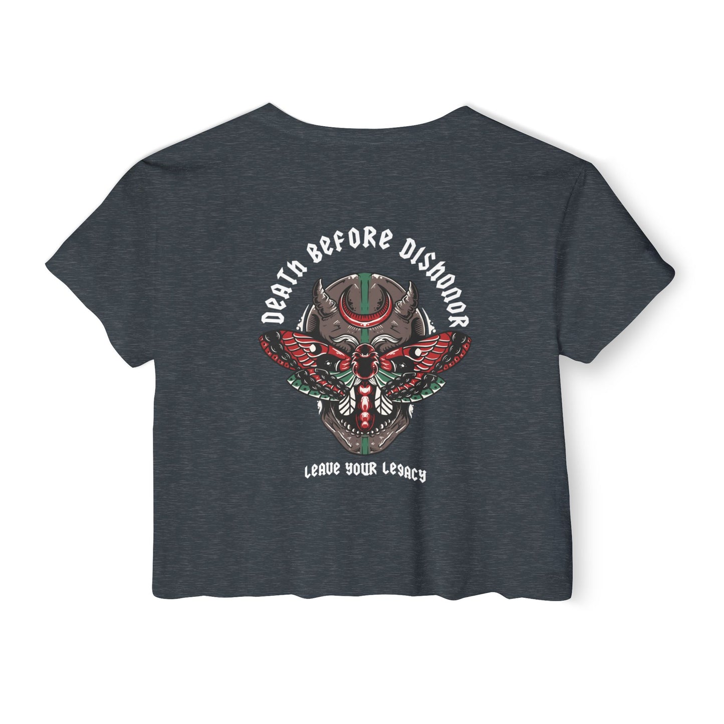 Women's 'Death Before Dishonor' Crop Top