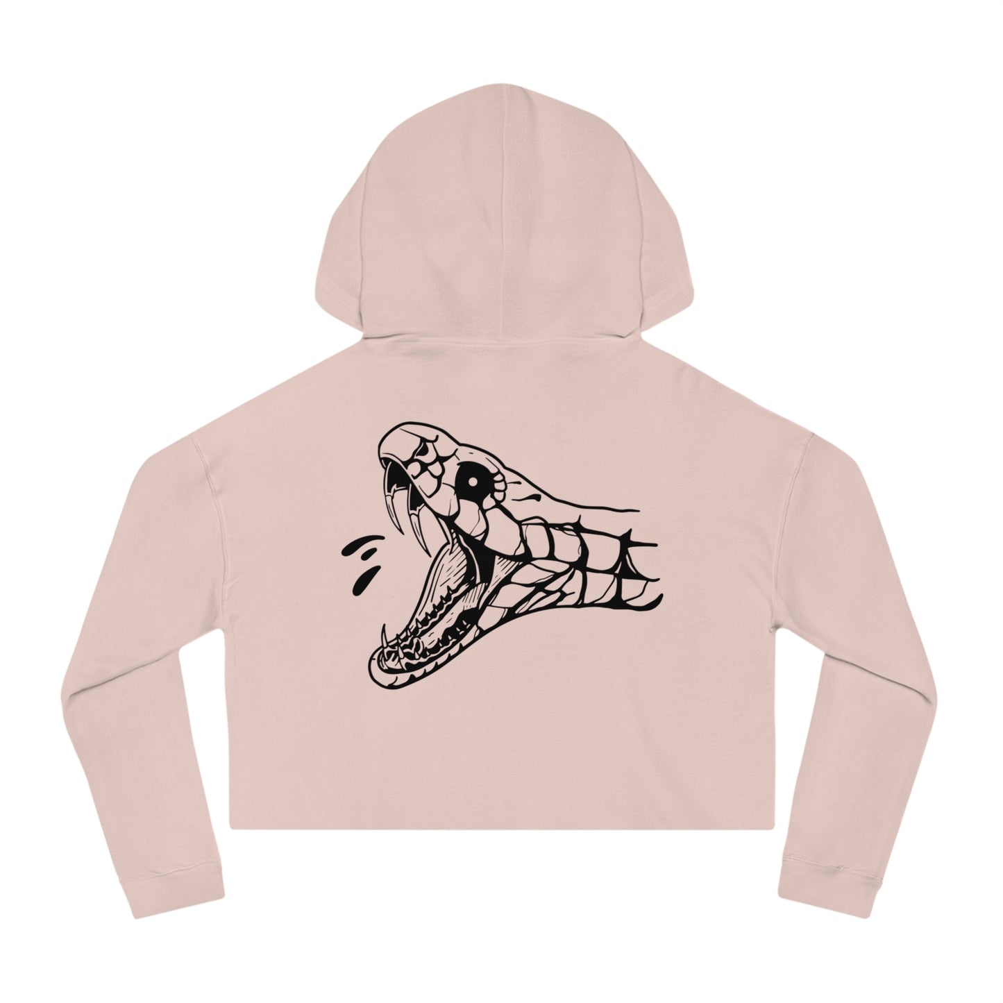 Women's 'Snake Head' Cropped Hoodie