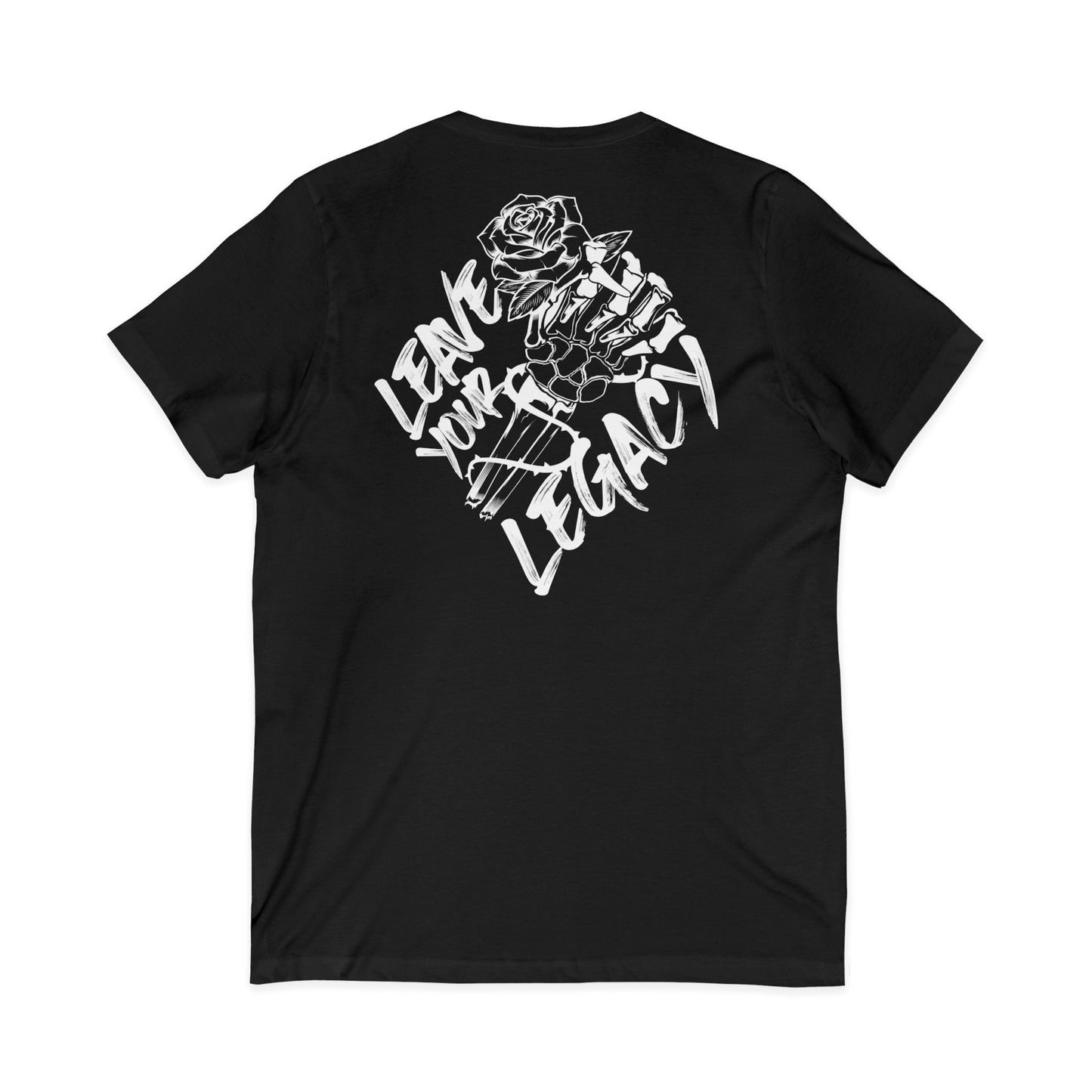 Men's 'Skull Hand' V-Neck T-Shirt