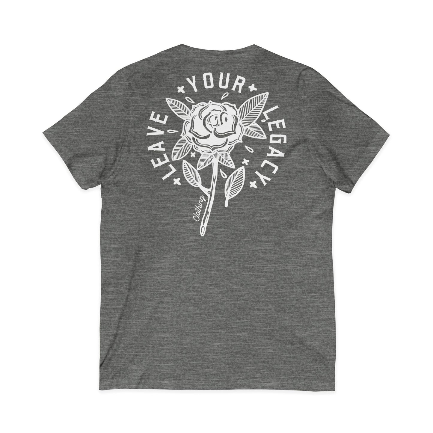 Men's 'Rose Stem' V-Neck T-Shirt