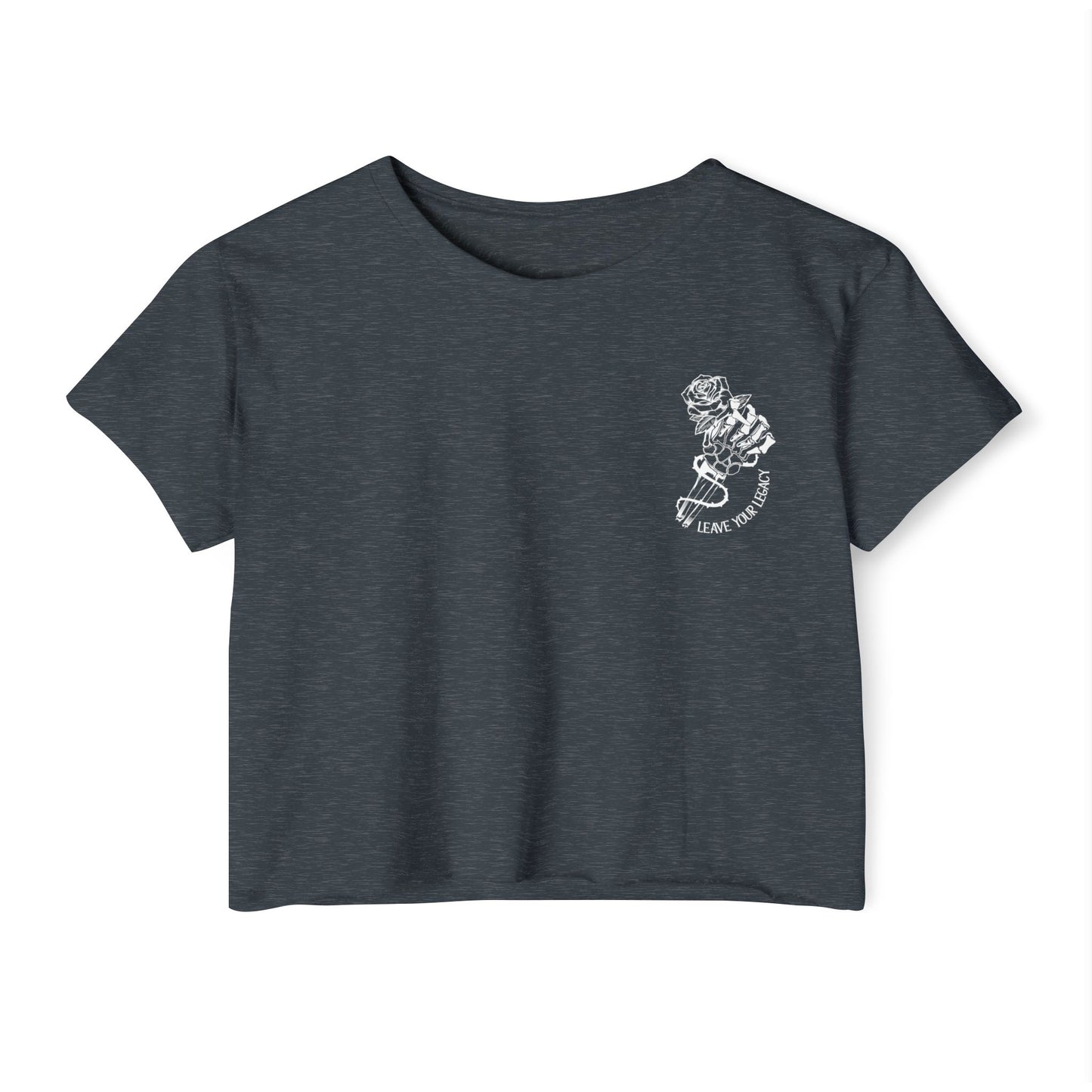 Women's 'Skull Hand' Crop Top