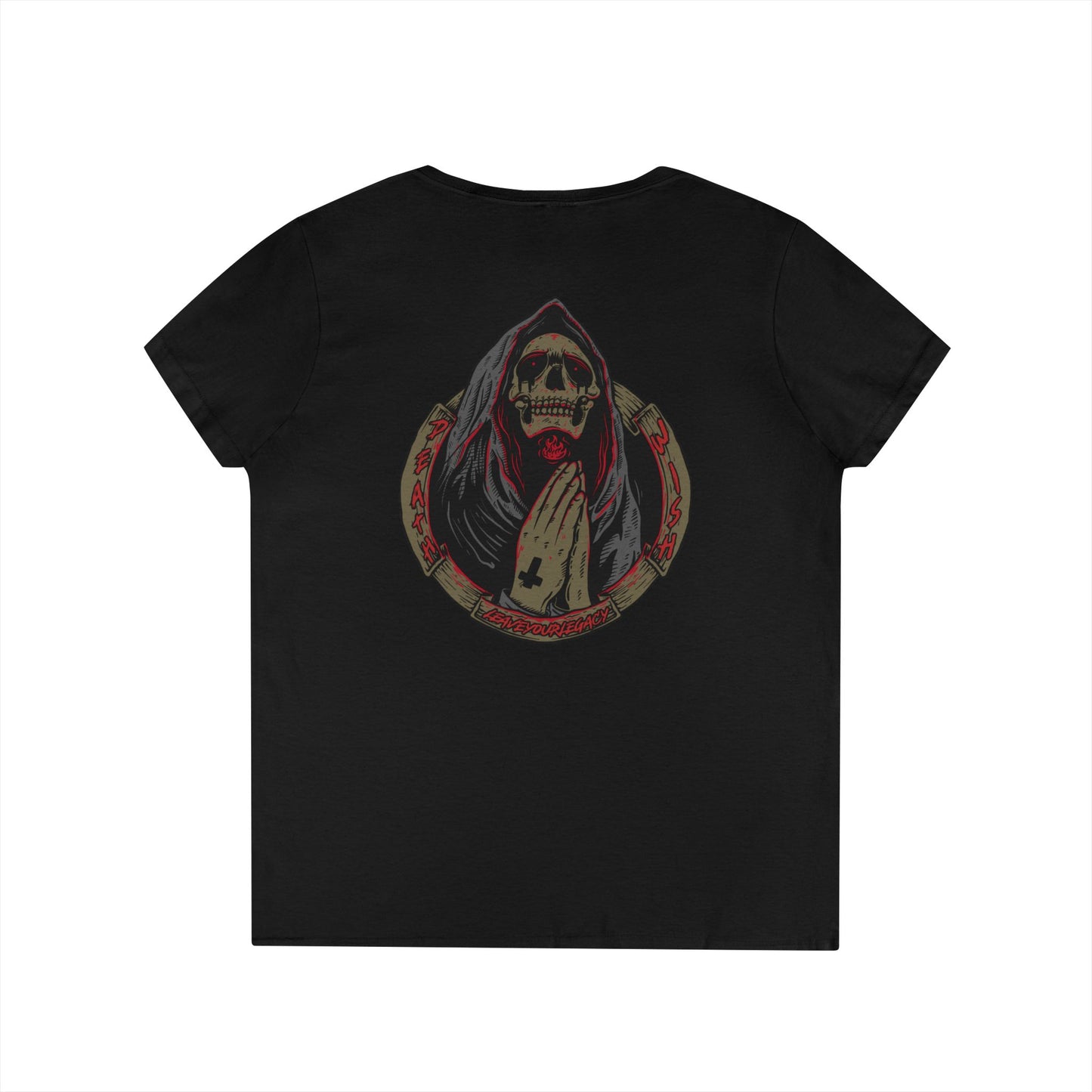 Women's 'Death Wish' V-Neck T-Shirt