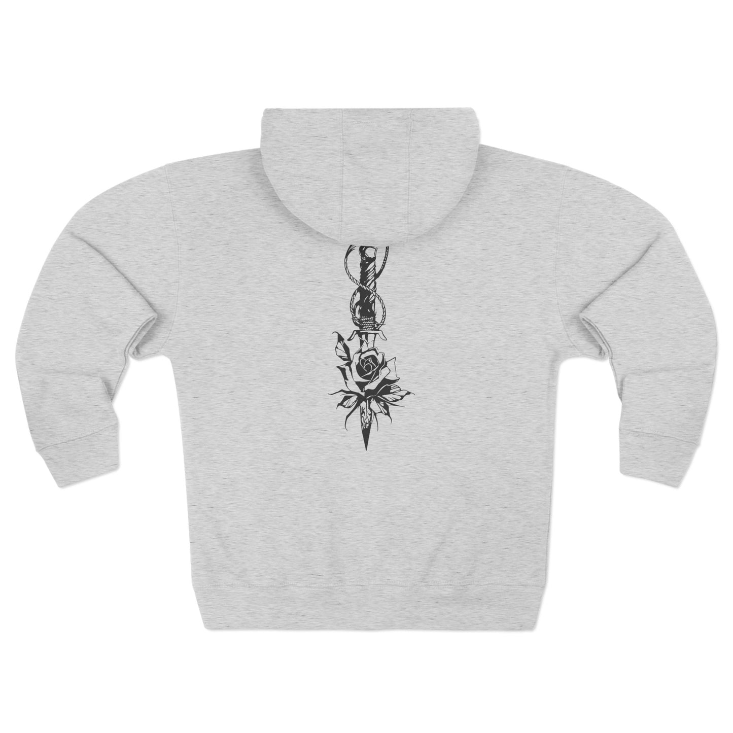 Unisex 'Rose & Dagger' Zip Hoodie
