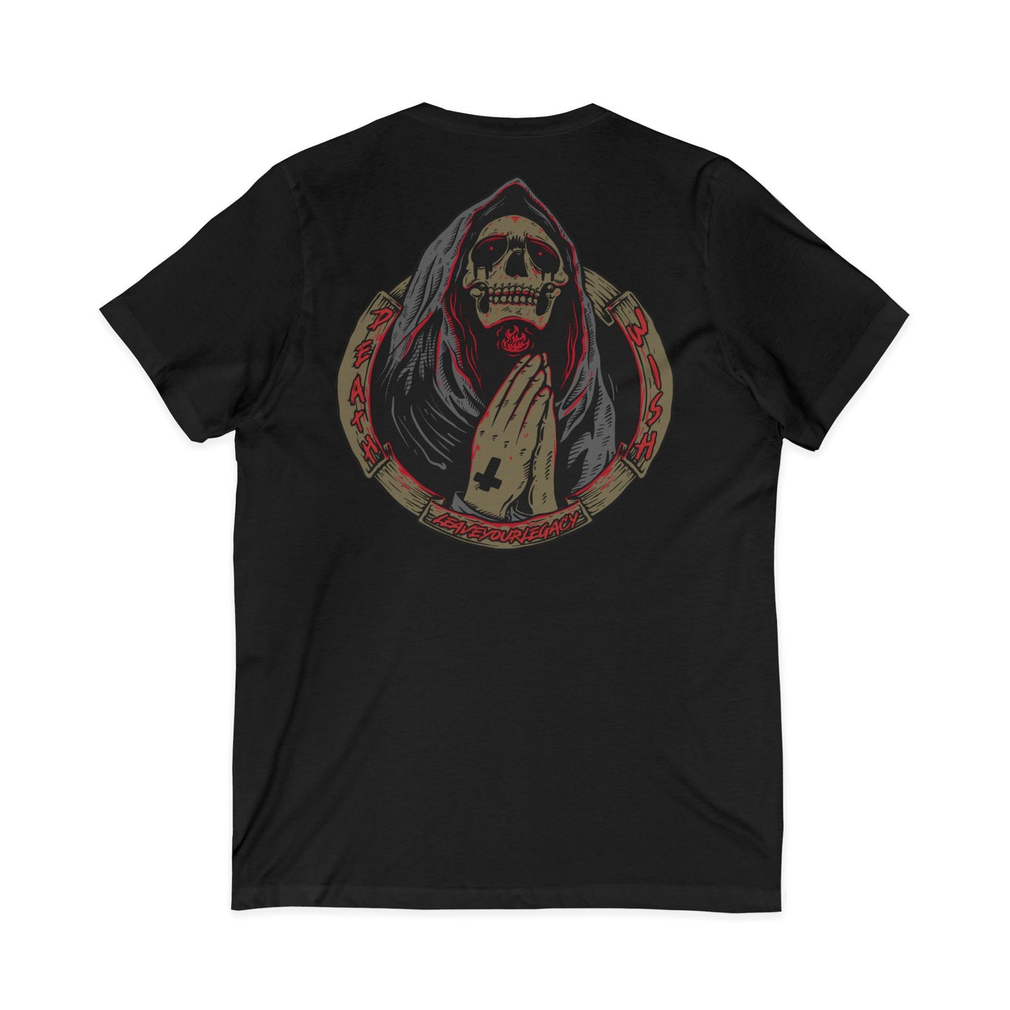 Men's 'Death Wish' V-Neck T-Shirt