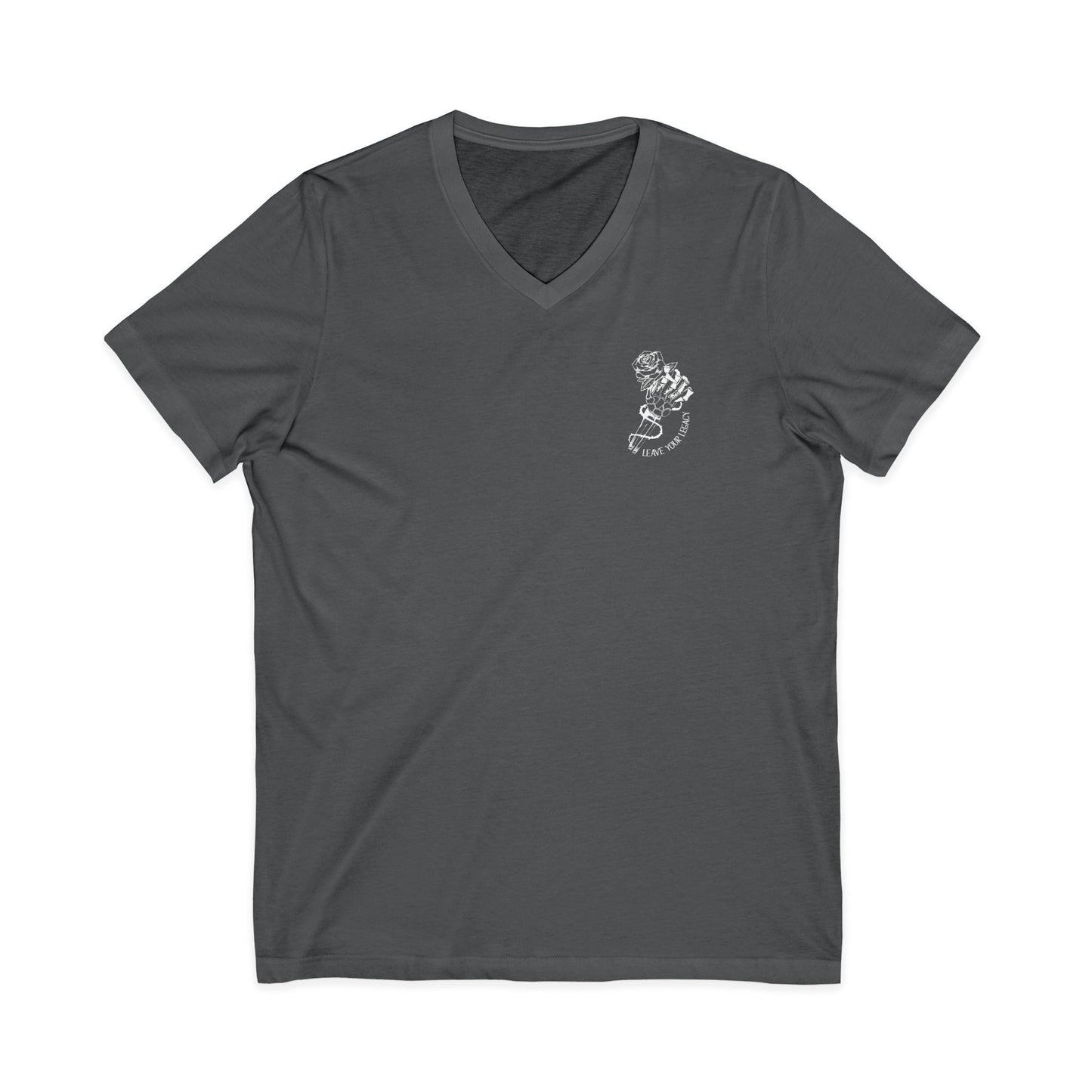 Men's 'Skull Hand' V-Neck T-Shirt