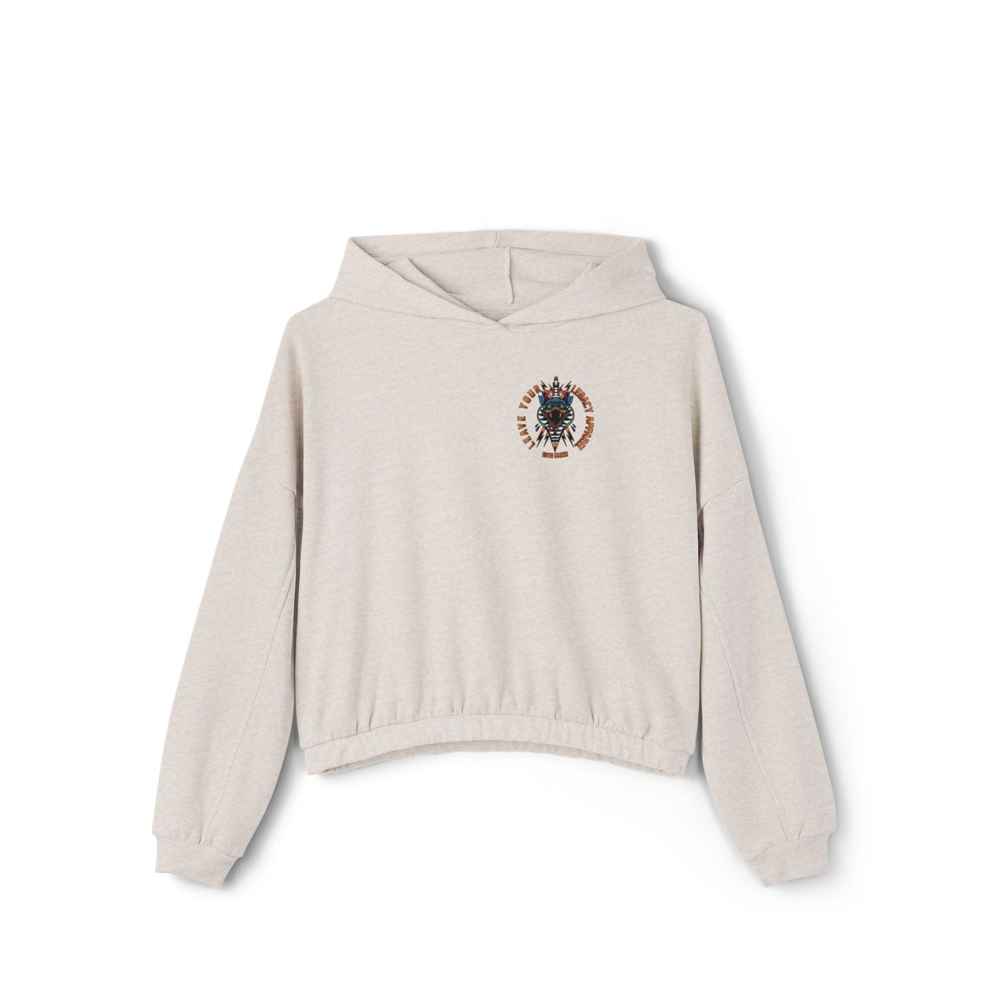 Women's 'Traditional Snake' Cinched Bottom Hoodie