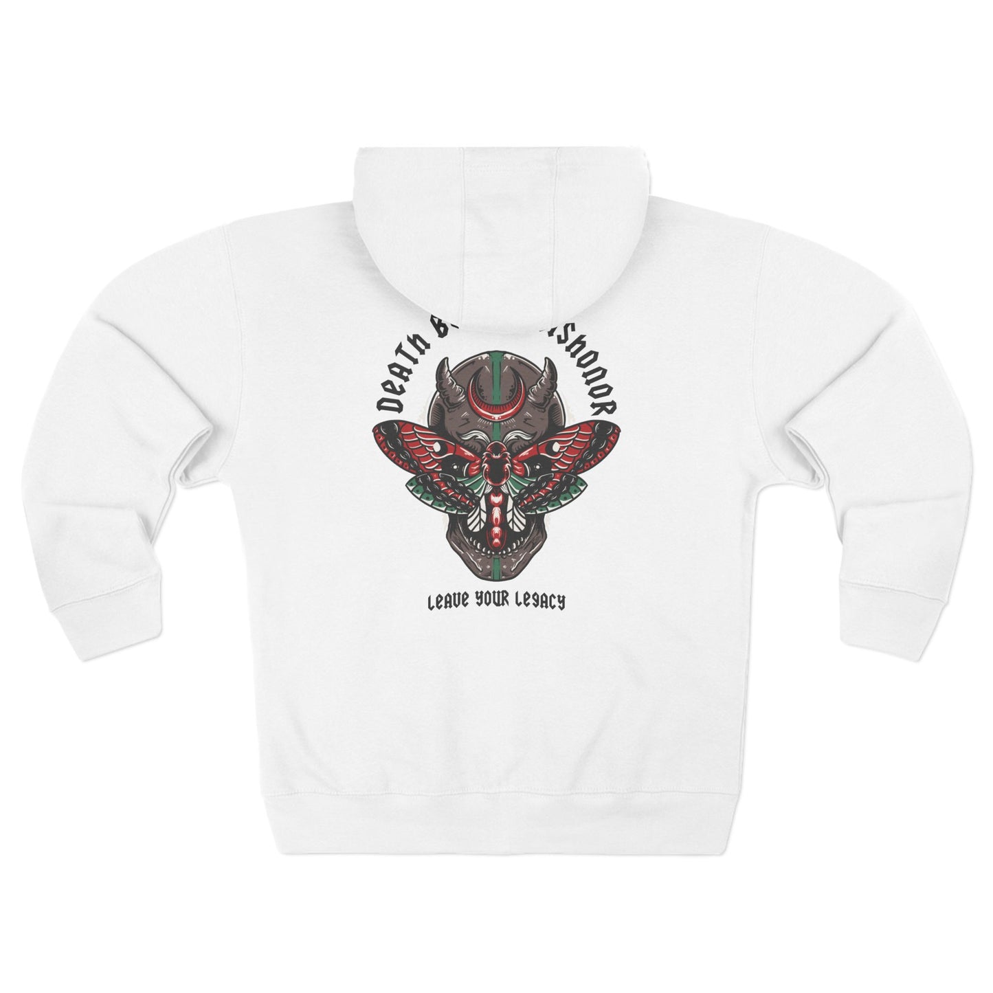 Unisex 'Death Before Dishonor' Zip Hoodie