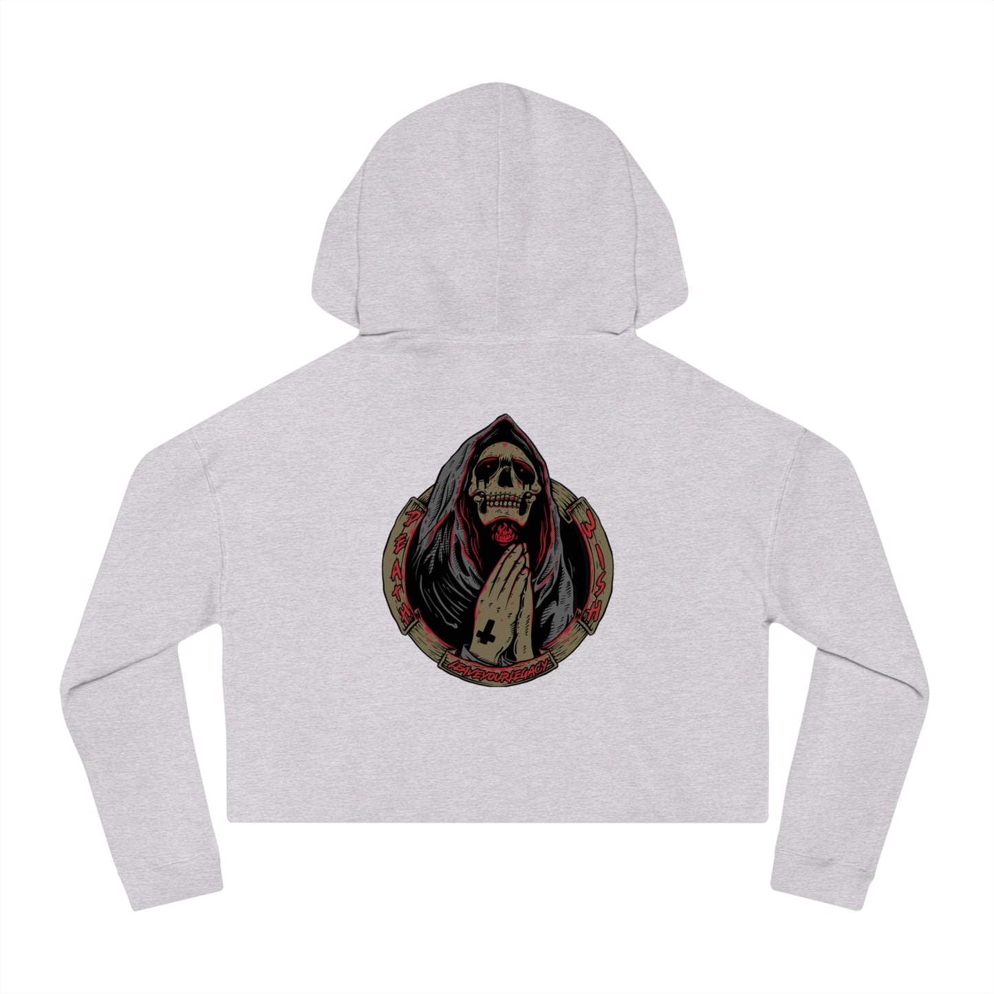 Women's 'Death Wish' Cropped Hoodie