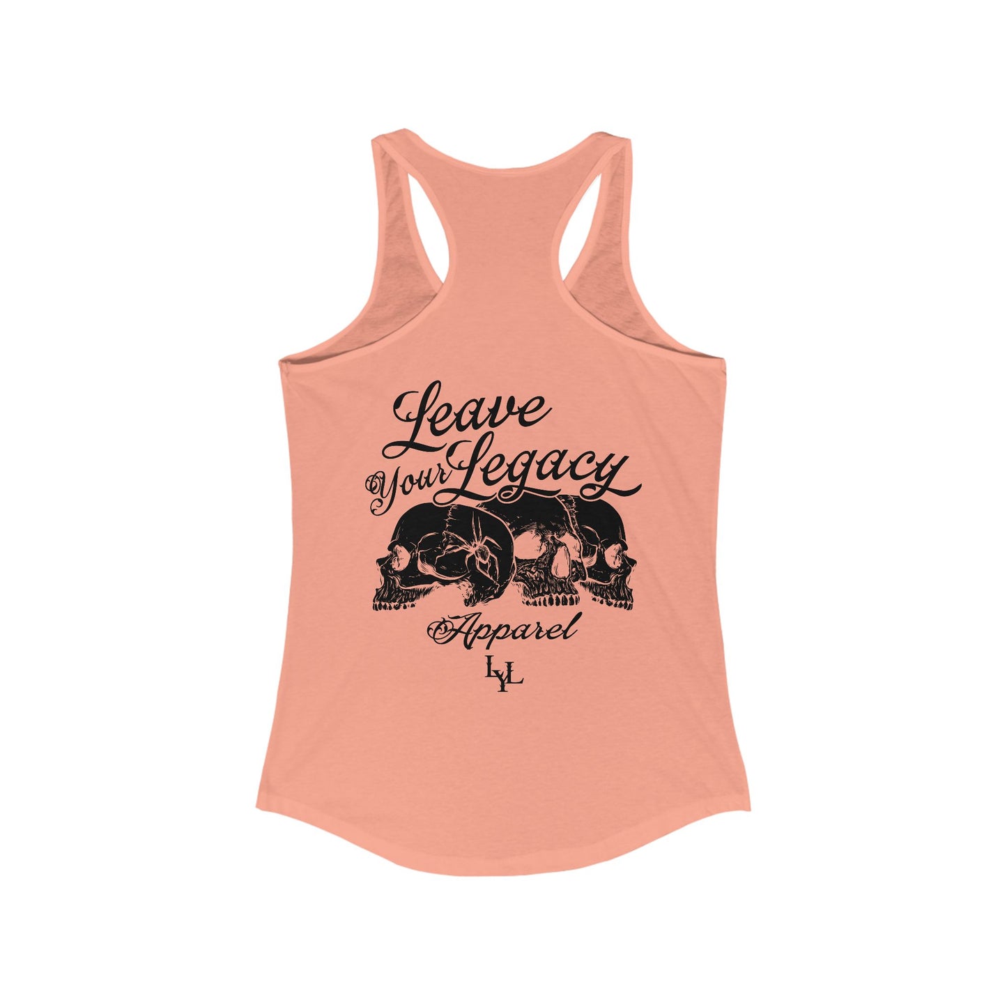 Women's 'Distorted Skull' Racerback Tank