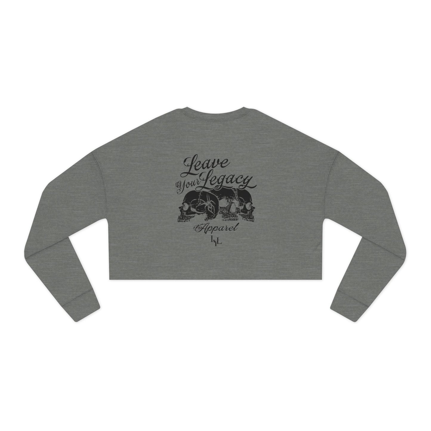 Women's 'Distorted Skull' Cropped Sweatshirt