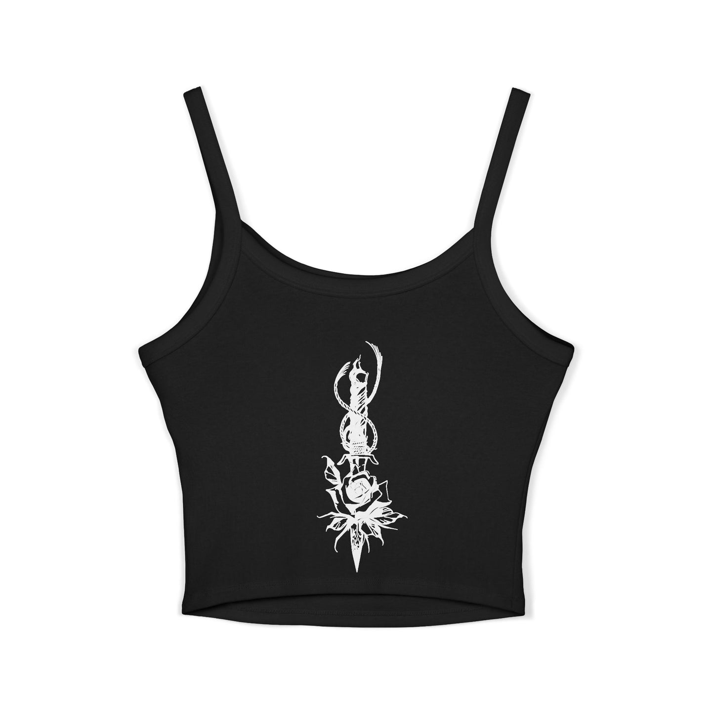 Women's 'Rose & Dagger' Spaghetti Strap Tank