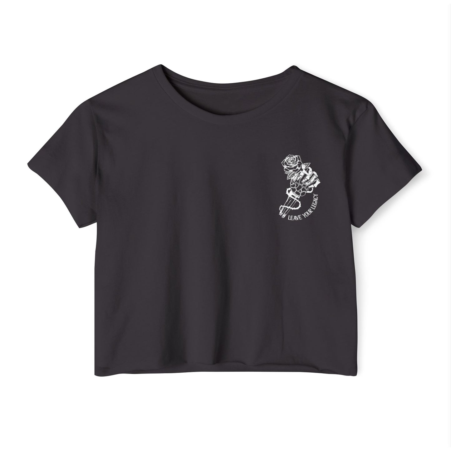 Women's 'Skull Hand' Crop Top