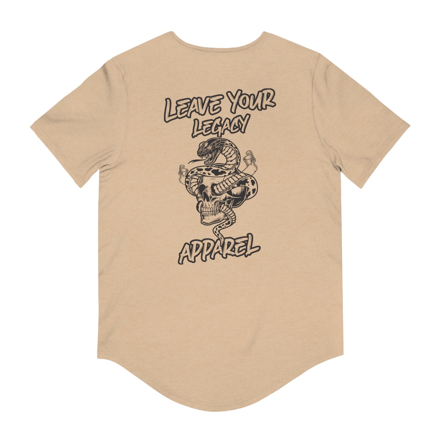 Men's 'Legacy Snake' Curved Hem Long Tee