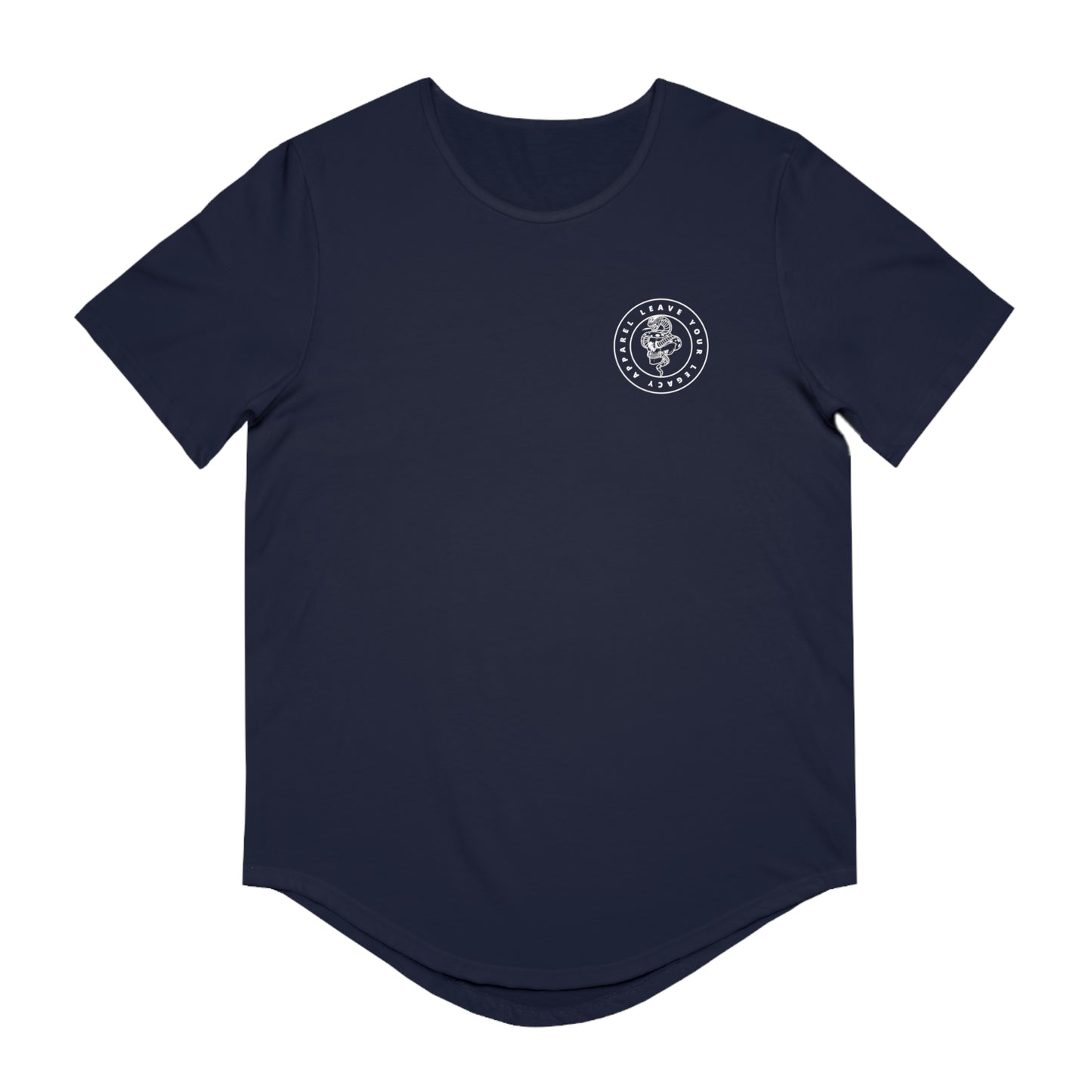 Men's 'Legacy Snake' Curved Hem Long Tee