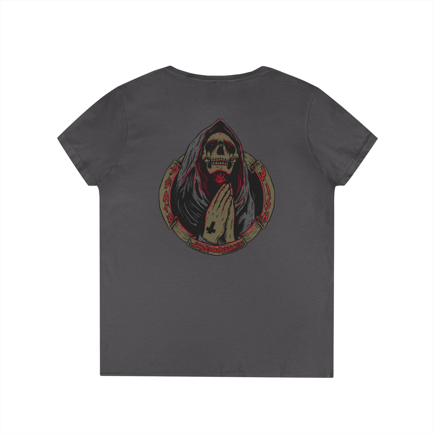 Women's 'Death Wish' V-Neck T-Shirt
