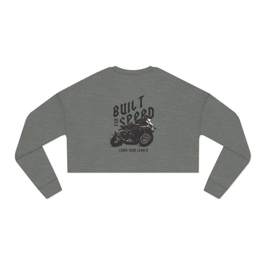 Women's 'Built For Speed' Cropped Sweatshirt