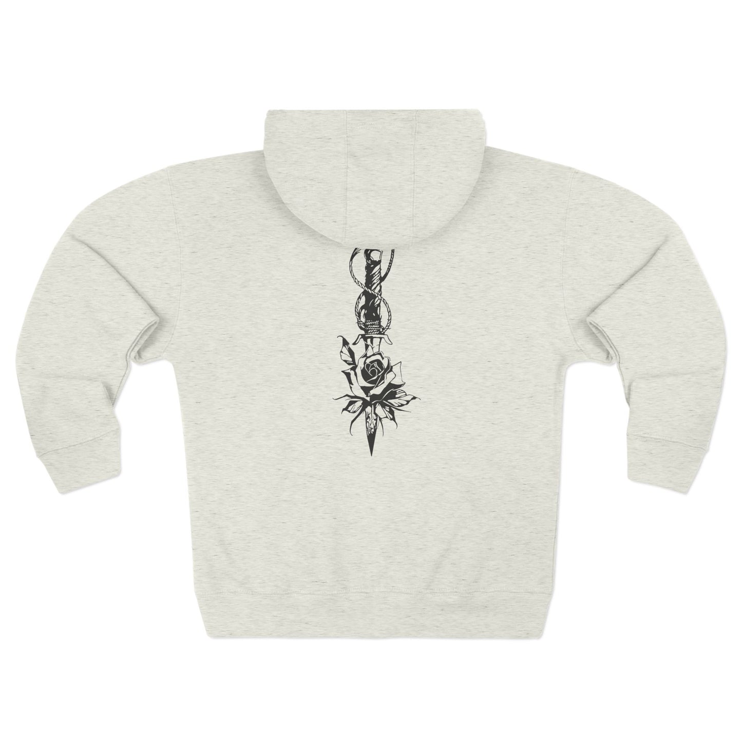Unisex 'Rose & Dagger' Zip Hoodie