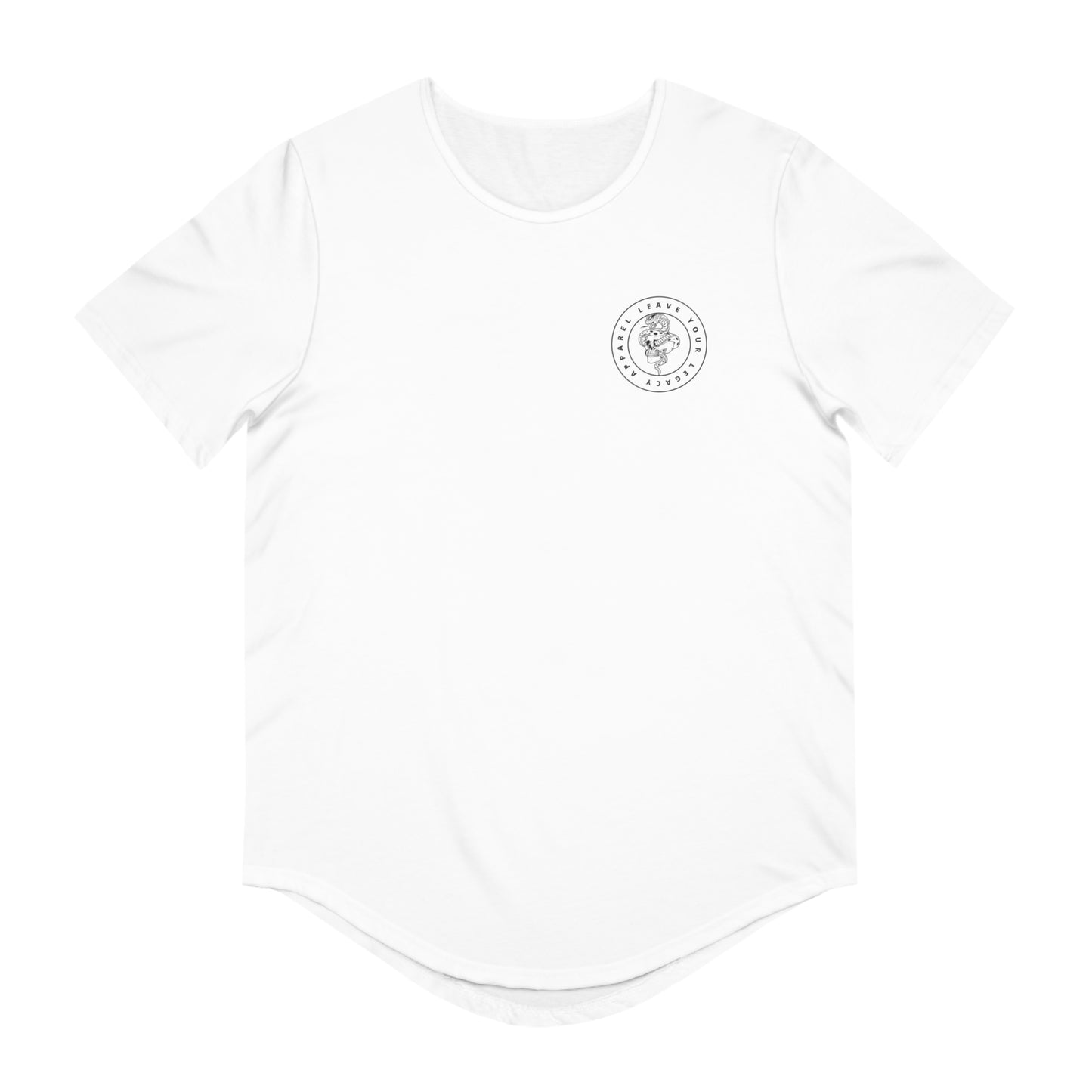 Men's 'Legacy Snake' Curved Hem Long Tee