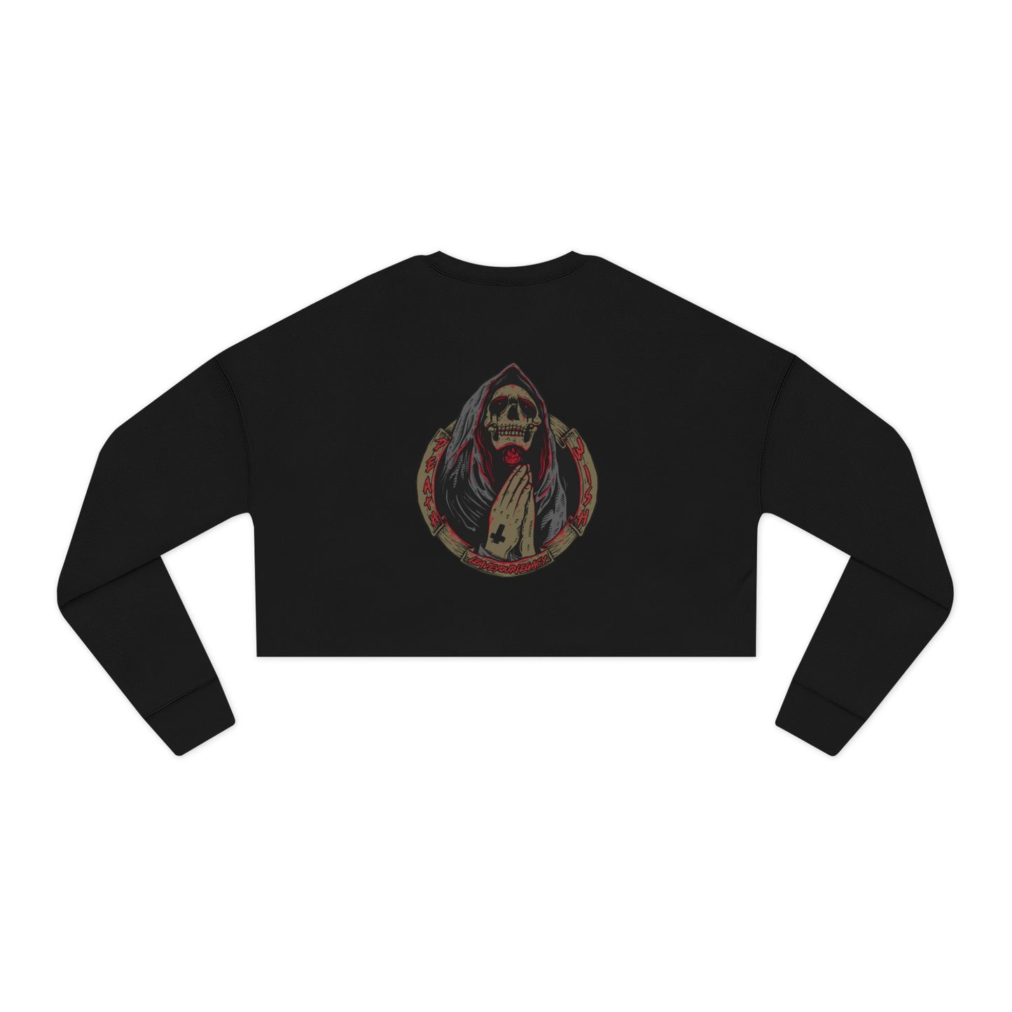 Women's 'Death Wish' Cropped Sweatshirt