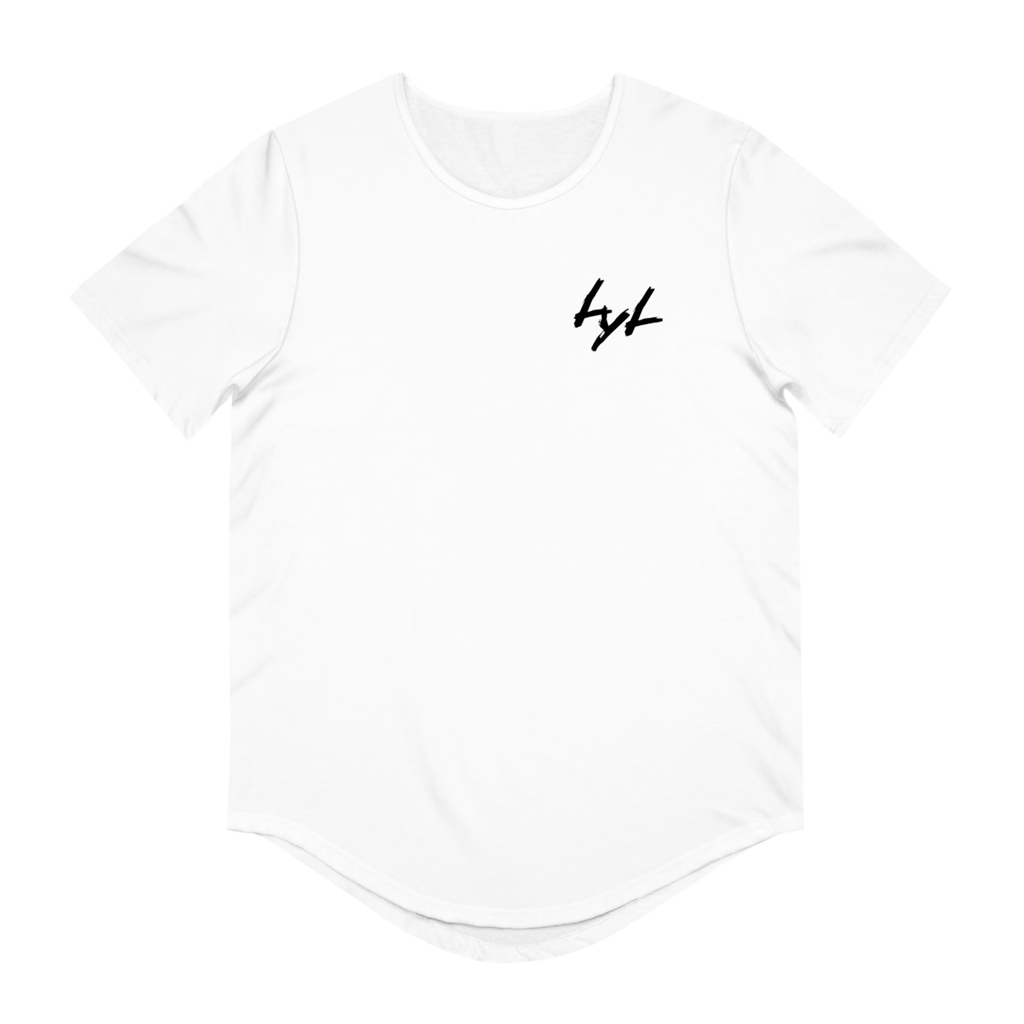 Men's 'Death Wish' Curved Hem Long Tee