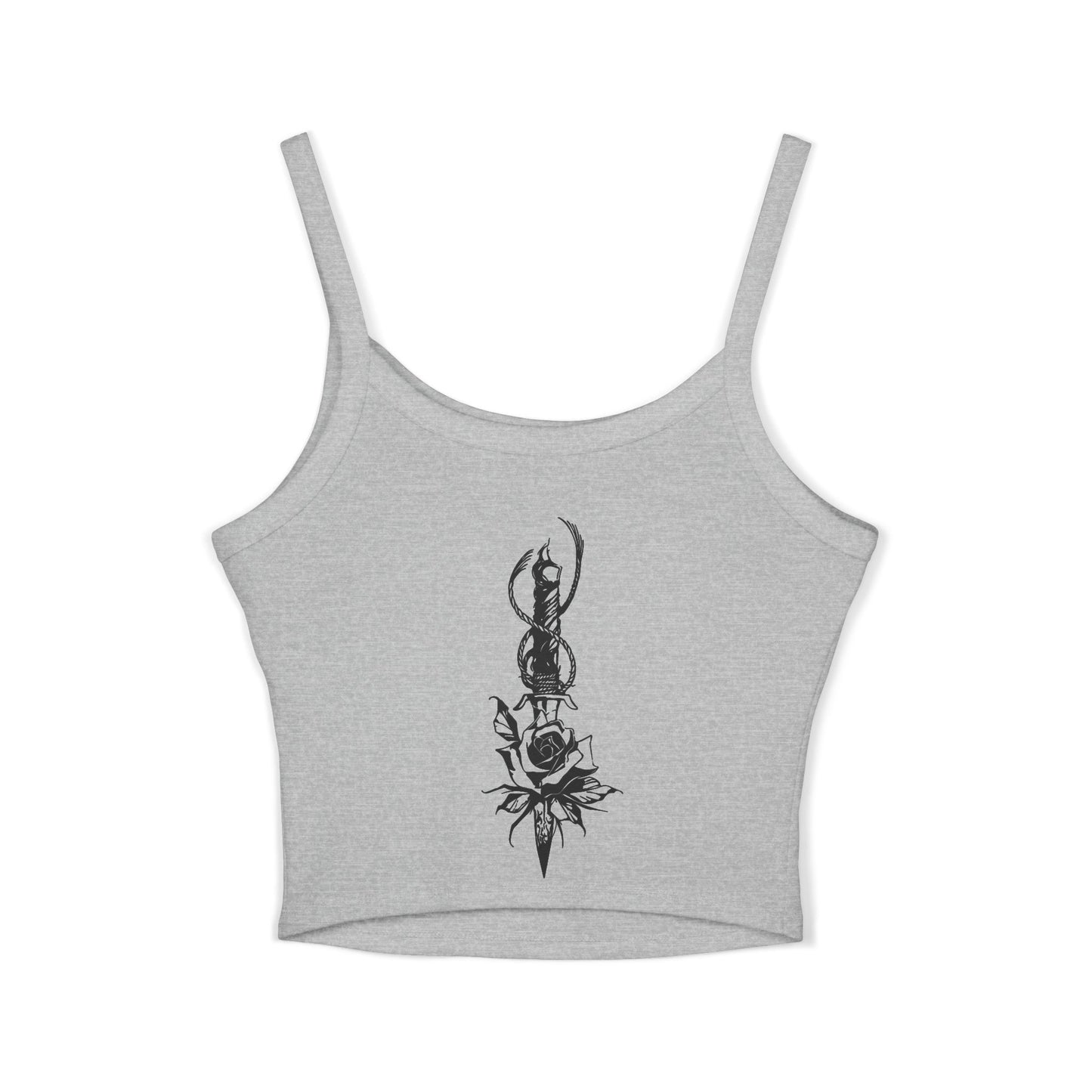 Women's 'Rose & Dagger' Spaghetti Strap Tank