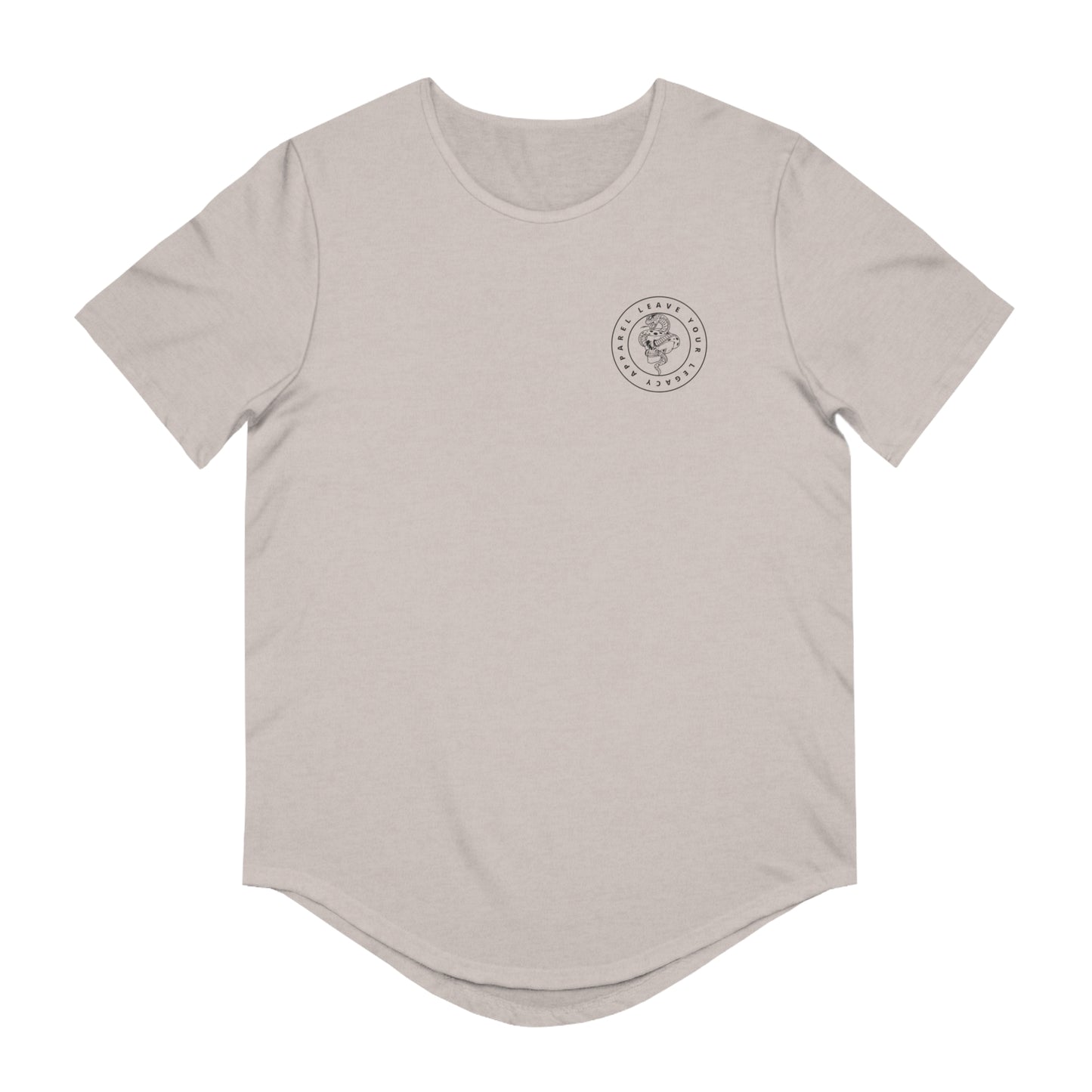 Men's 'Legacy Snake' Curved Hem Long Tee