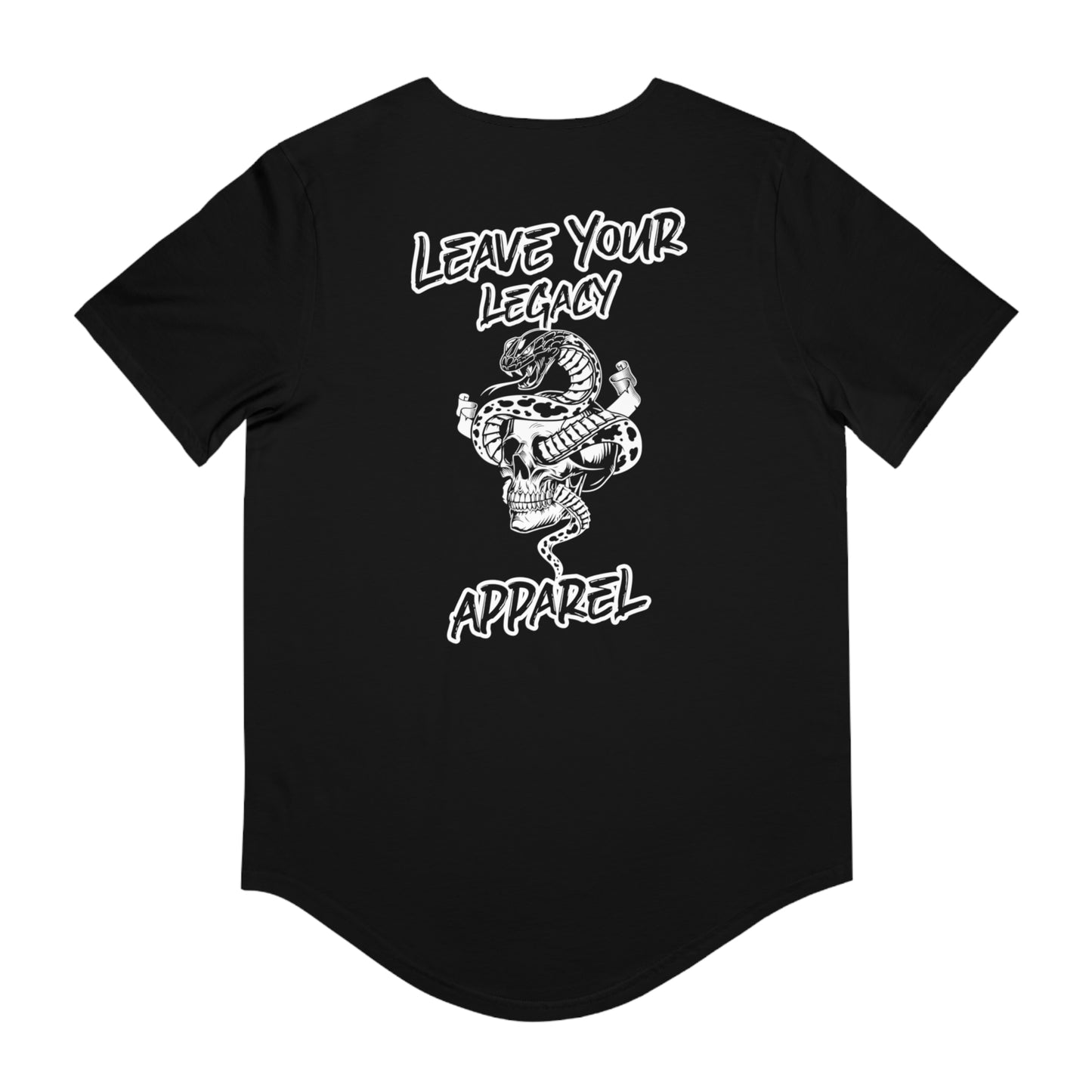 Men's 'Legacy Snake' Curved Hem Long Tee