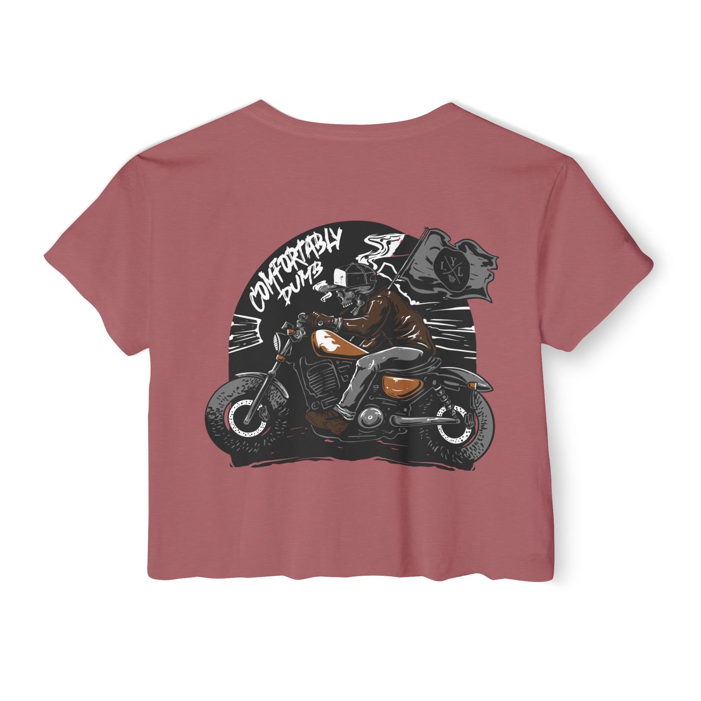 Women's 'Comfortably Dumb ' Crop Top