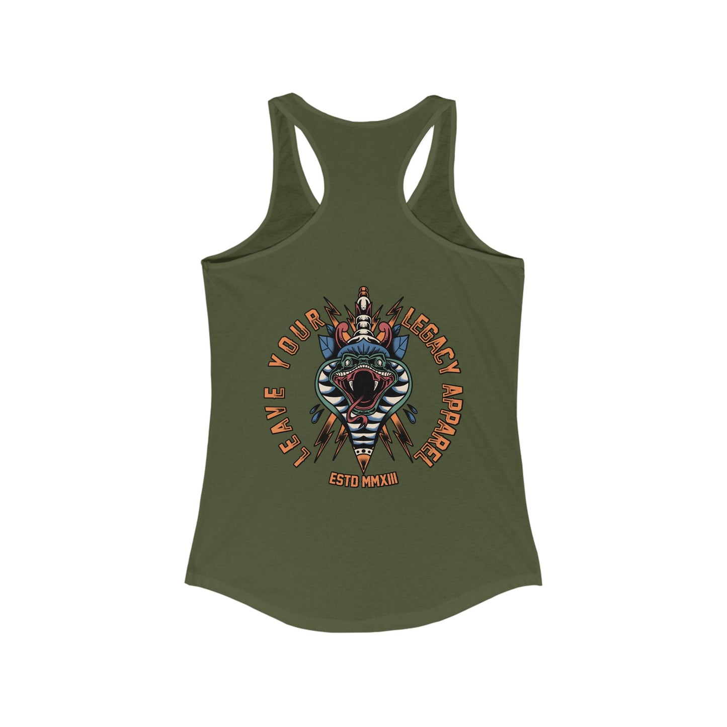 Women's 'Traditional Snake' Racerback Tank