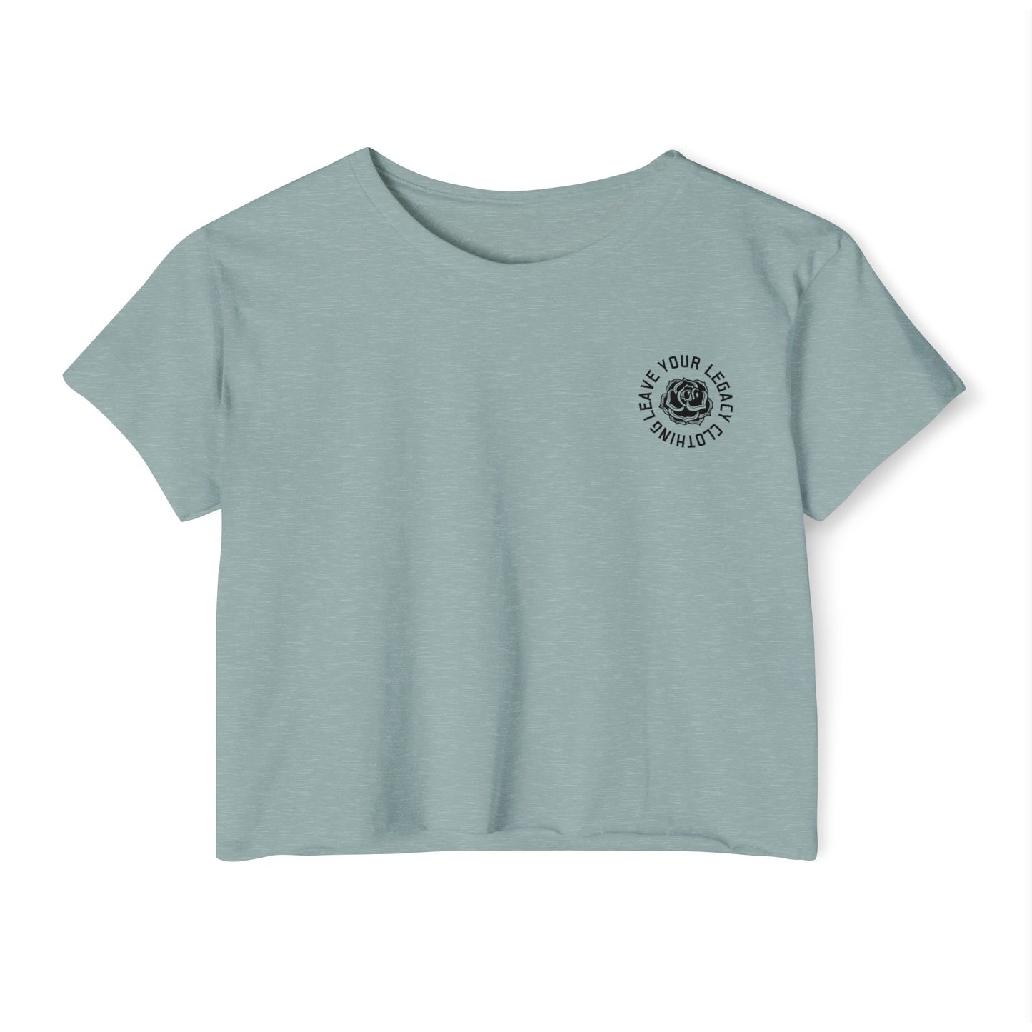 Women's 'Rose Stem' Crop Top